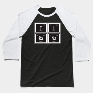 Tirana City Table of Elements Baseball T-Shirt